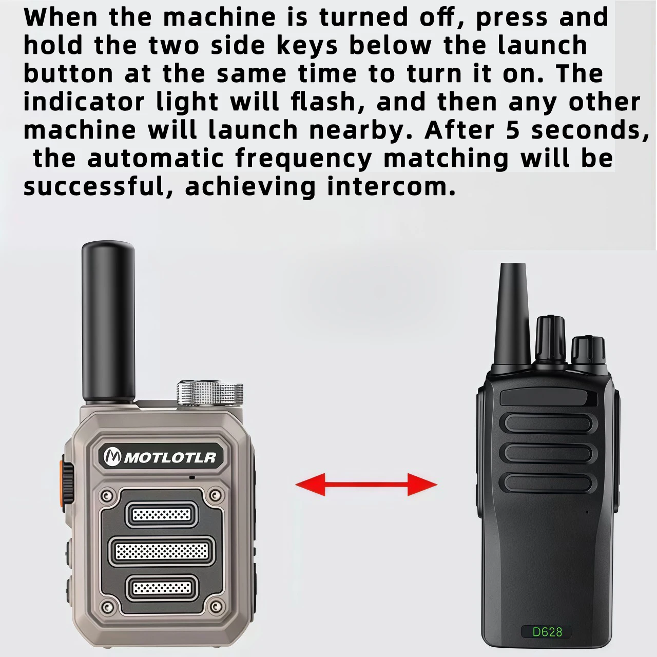 Original Motorola walkie talkie automatic frequency matching high-power mini machine suitable for outdoor construction sites thumbnail 4