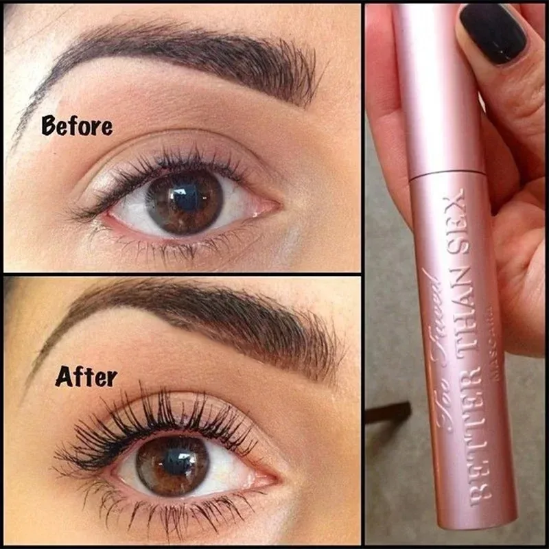 Better Than Sex Mascara make up Big Eyes Nourish Waterproof Sweatproof Bushy Long Volume Pink Aluminum Smooth Makeup 8ml Gifts thumbnail 4