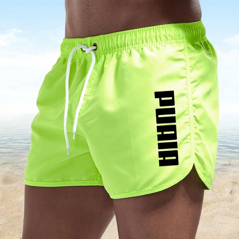 New Hot Summer Swim Trunks Sport Gym Running Shorts Male Beachwear Luxury Beach Shorts Quick Dry Mens Siwmwear Board Briefs thumbnail 5