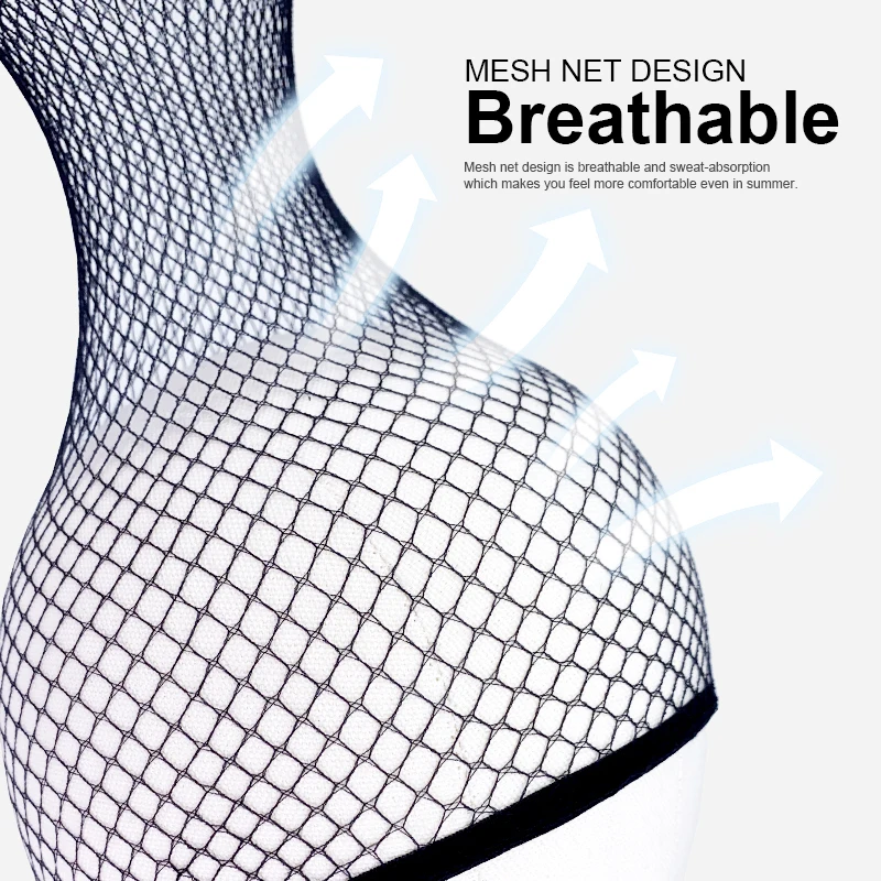 Wholesale Black Snood Nylon Hairnet Materials For Wigs Making Streching Elastics Mesh Cap For Women Wig Liner Accessories thumbnail 3