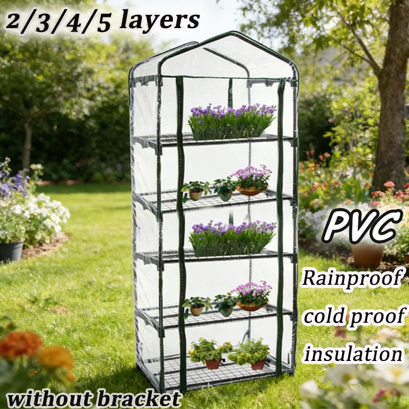 Garden Balcony Terrace Plant Cover Transparent PVC Insulated Warmer Cover Rainproof Cold Protection for Plants Greenhouse