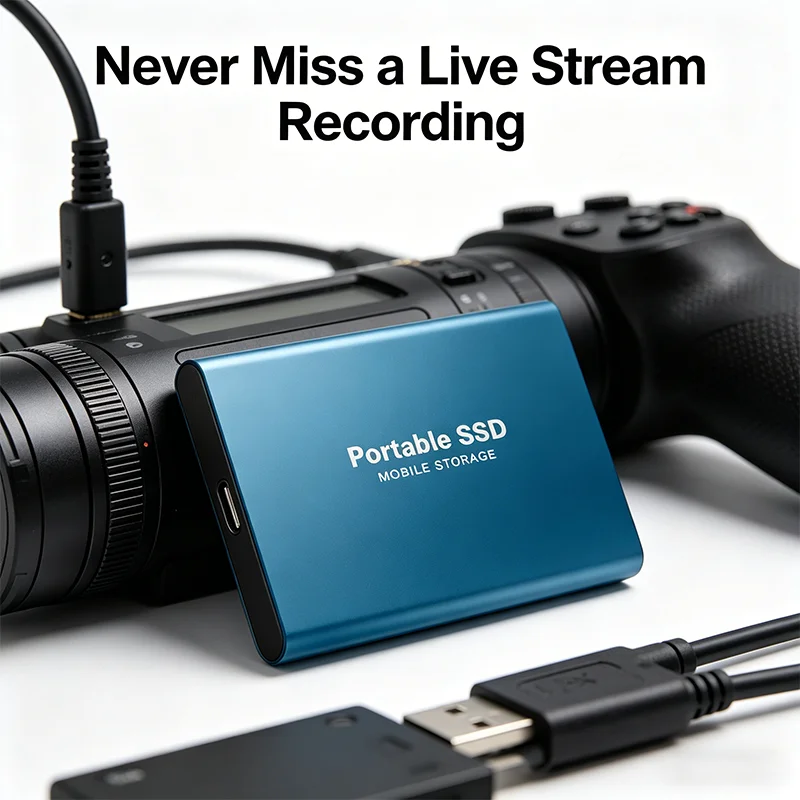 High-Speed Portable Hard Drive 1TB External SSD 2TB Hard Disk Fast-Write Storage 4TB for Design Laptop/iPad thumbnail 6