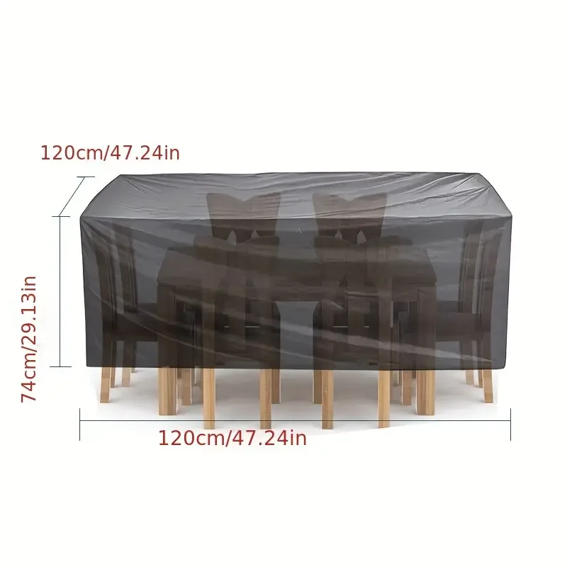 219 Sizes of Patio Furniture Covers, Table and Chair Covers, Waterproof, Dustproof, UV-proof 210D Oxford Cloth Protective Cover thumbnail 3