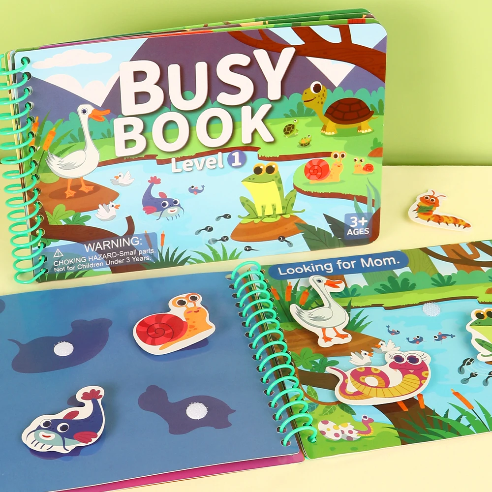 Children Quiet Busy Book 4 Themes Cartoon Travel Sticker Books Kids DIY Sticker Educational Game Montessori Paste Book Toy Gifts thumbnail 6