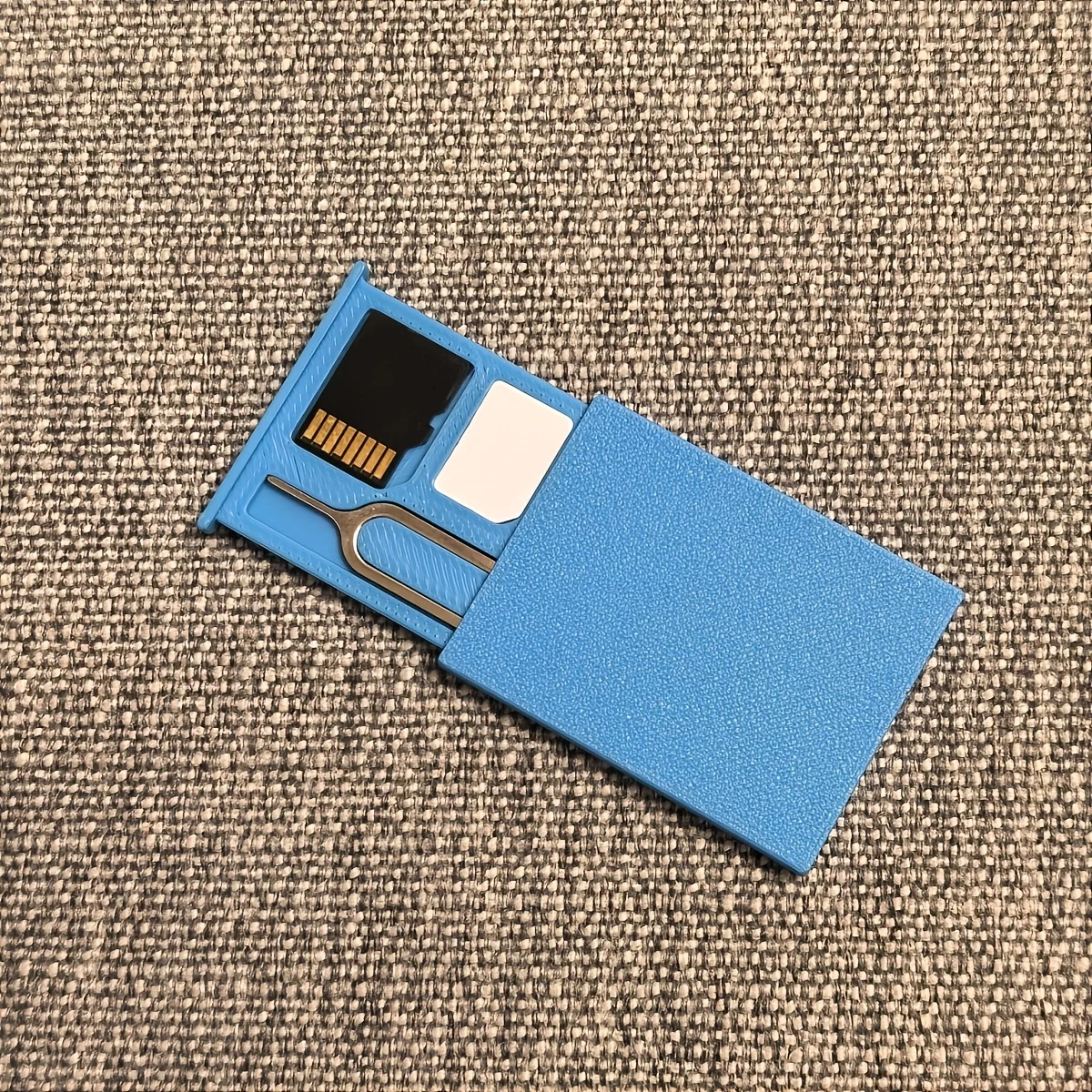 1pc Mini SIM TF Card Storage Case, Portable Shockproof Dustproof Organizer with SIM Eject Pin, Compact Phone Digital Accessory thumbnail 3