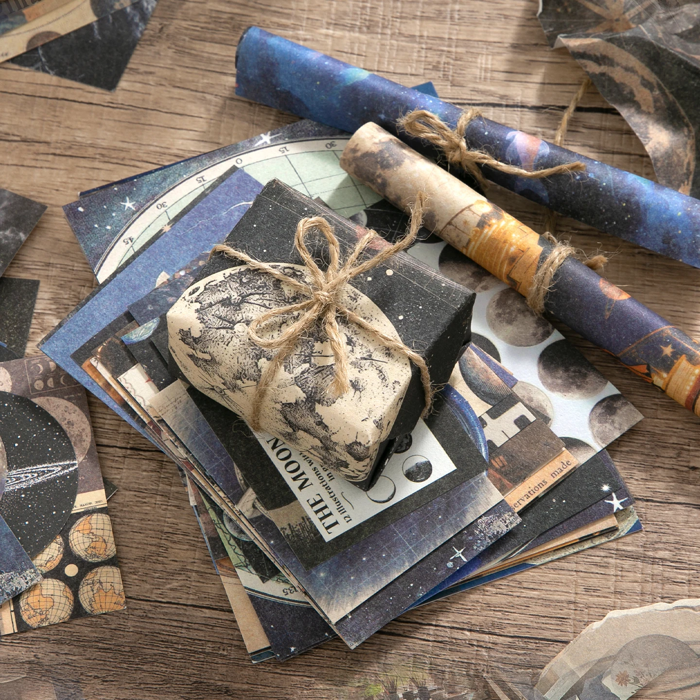 100 sheet Creative Scrapbook Vintage Materials Paper Combo Kit DIY Junk Journal Collage Photo Album Retro Art paper thumbnail 4