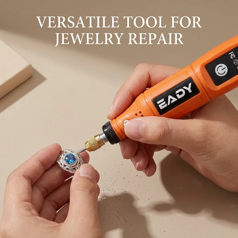 EADY 5-Speed Multifunctional USB Electric Rotary Tool, Mini Drill & Engraving Kit, Cordless DIY Hand Tools – Perfect for Sanding thumbnail 3