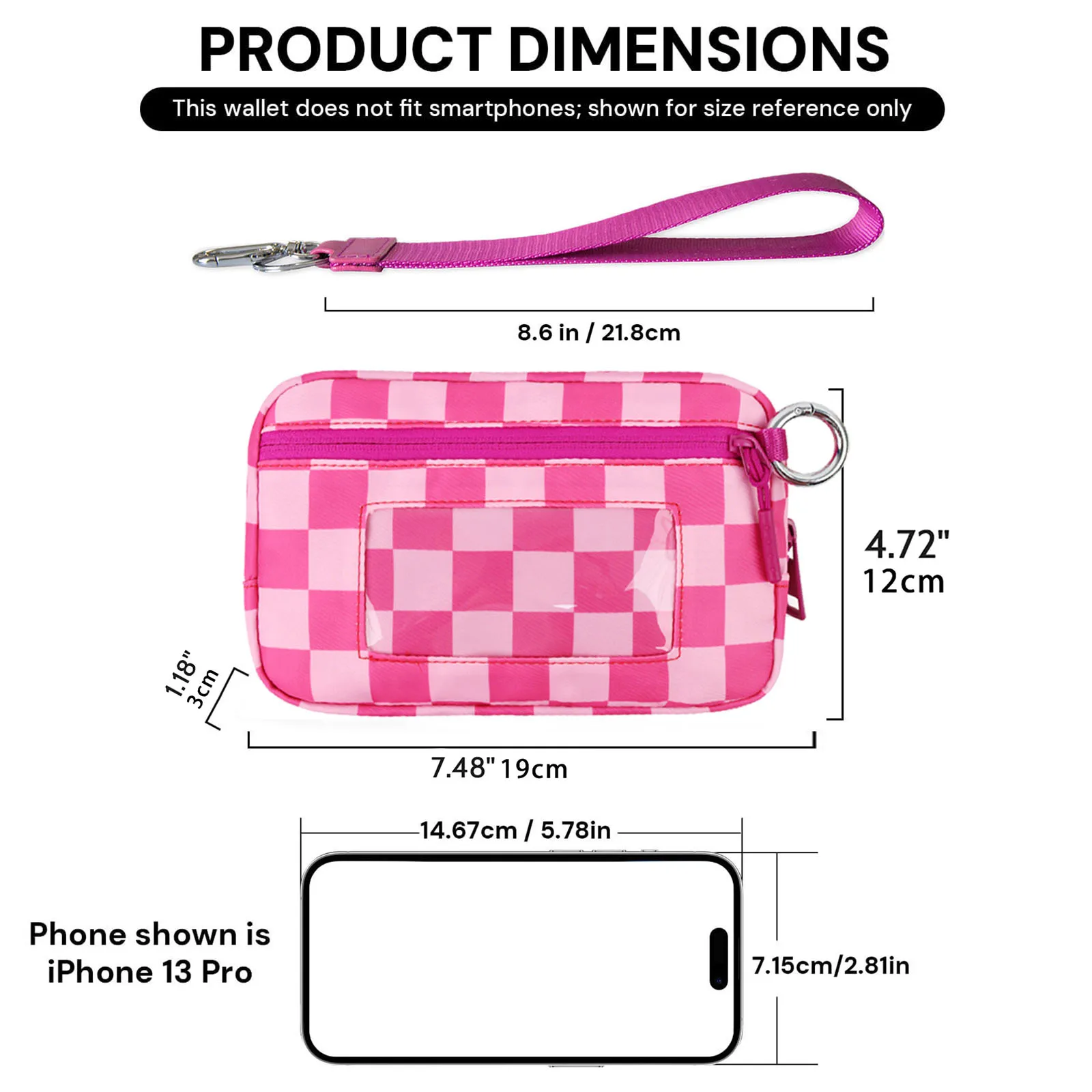 DOYOGI Wristlet wallets for women Nylon Quilted Wallet with 3 Zippers,Travel Credit Card,Holder Cell Phone Organizer,coin purse thumbnail 5