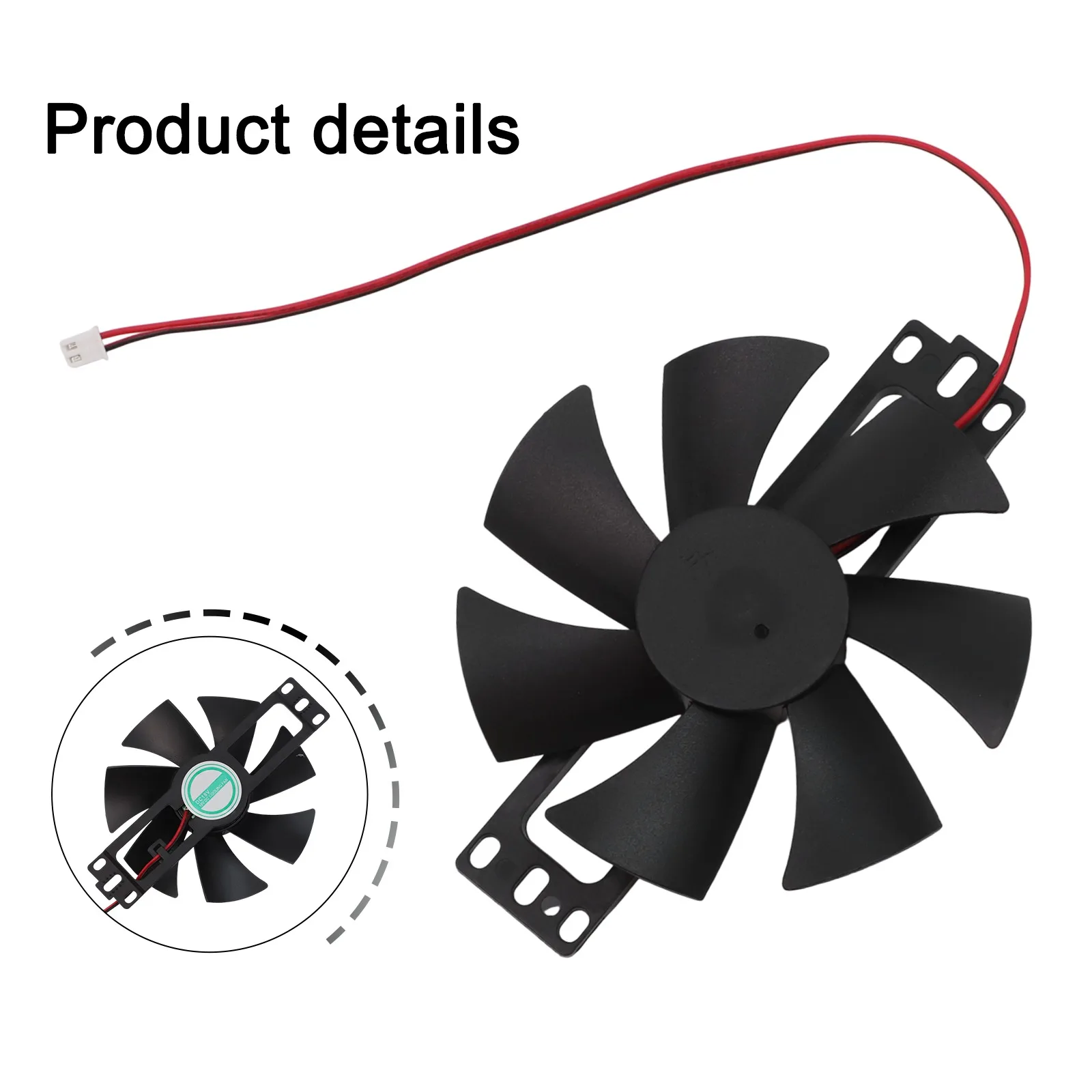 New Induction Cooker Cooling Fan DC18V Plastic Seven Blade Brushless Cooling Fan Kitchen Appliance Induction Cooker Parts thumbnail 5