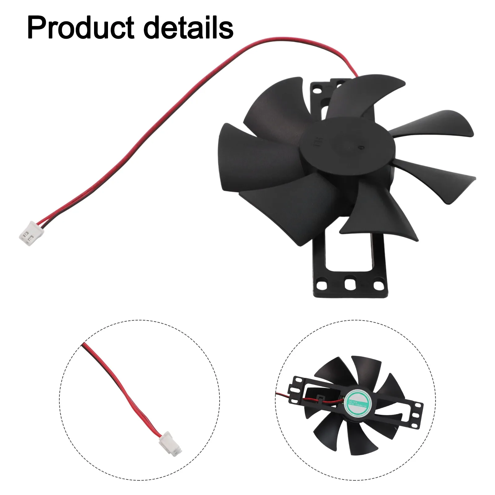 New Induction Cooker Cooling Fan DC18V Plastic Seven Blade Brushless Cooling Fan Kitchen Appliance Induction Cooker Parts thumbnail 6