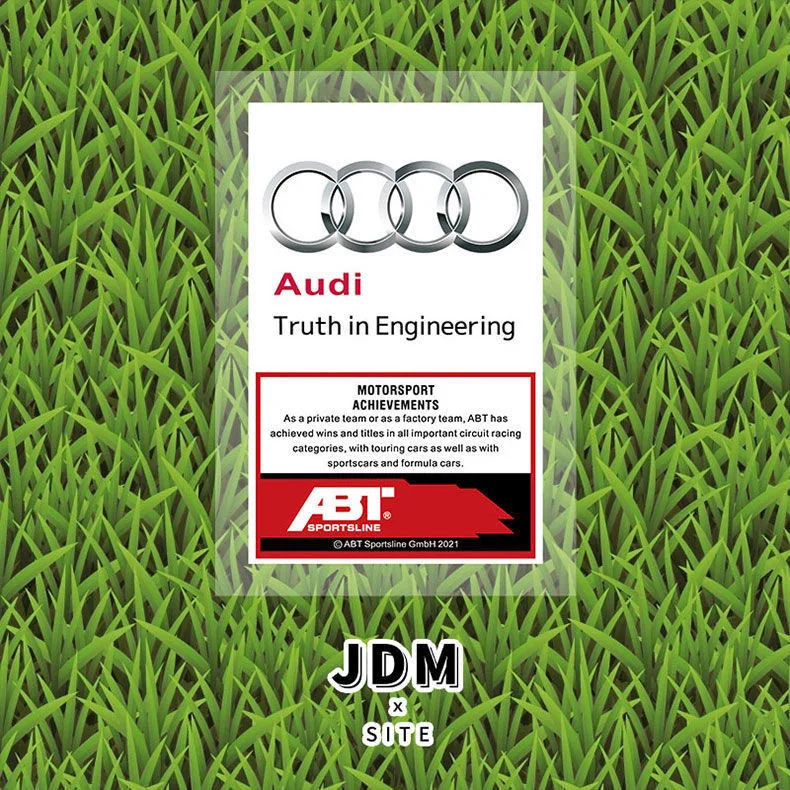 1pcs JDM style car window interior decal decoration is suitable for Audi A3 A4 A5 A6 A7 A8 S3 S5 S6 S7 Q3 Q5 Q7. thumbnail 4