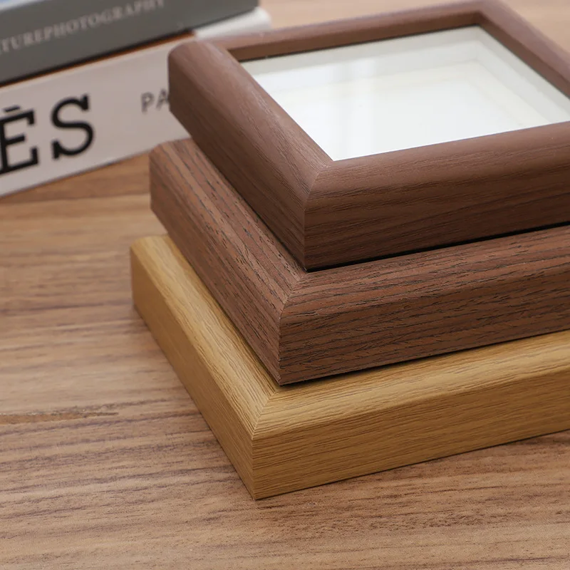 Wooden photo frame, DIY creative desktop photo frame display, living room bedroom, office desk photo frame decoration thumbnail 3