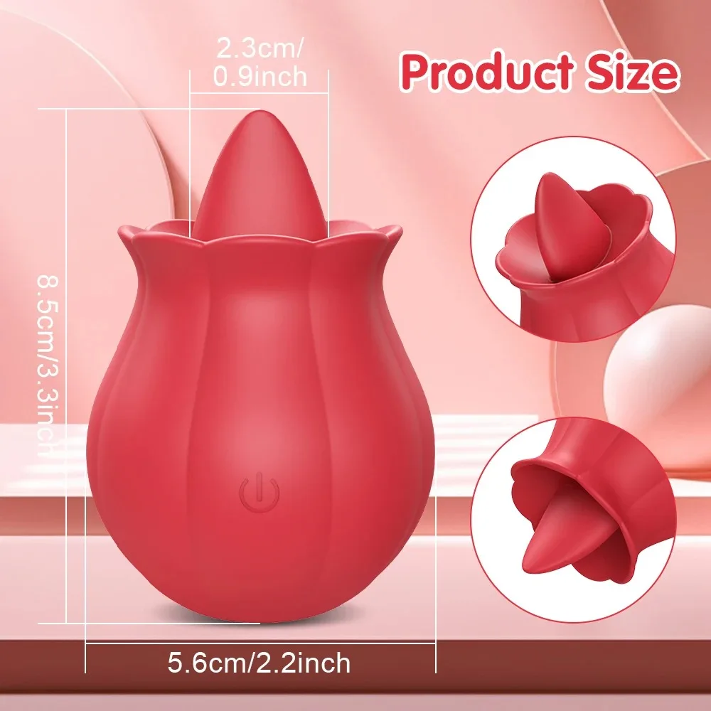 Tongue Licking Vibrator for Women Powerful G Spot Nipples Massager Swing Oral Clitoris Stimulator Adult Goods Sex Toys thumbnail 4