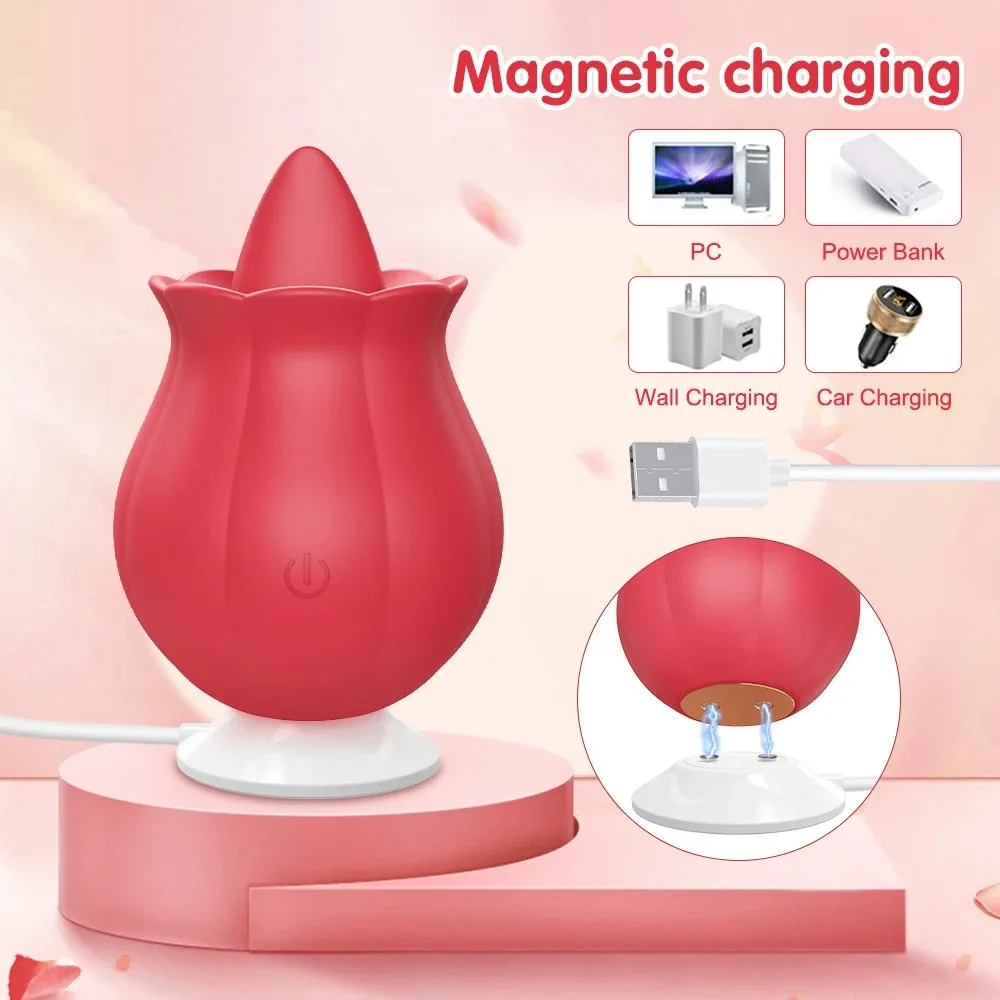 Tongue Licking Vibrator for Women Powerful G Spot Nipples Massager Swing Oral Clitoris Stimulator Adult Goods Sex Toys thumbnail 5