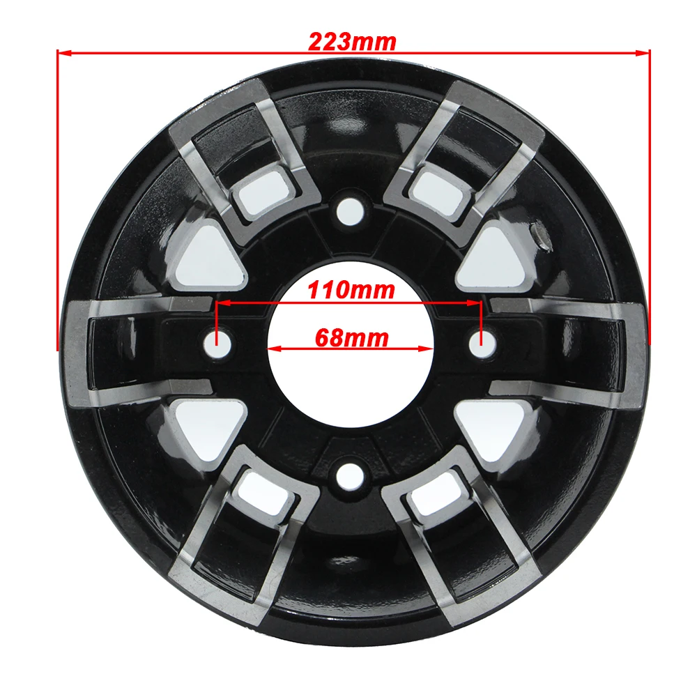 ATV 8-inch front and rear vacuum aluminum wheels suitable for four-wheel ATV, 4-wheel motorcycle, kart 19x7-8 18x9.50-8 tires thumbnail 2