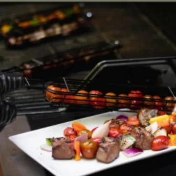 Portable BBQ Grilling Basket Nonstick Barbecue Grill Basket Tools Grill Mesh thumbnail 3