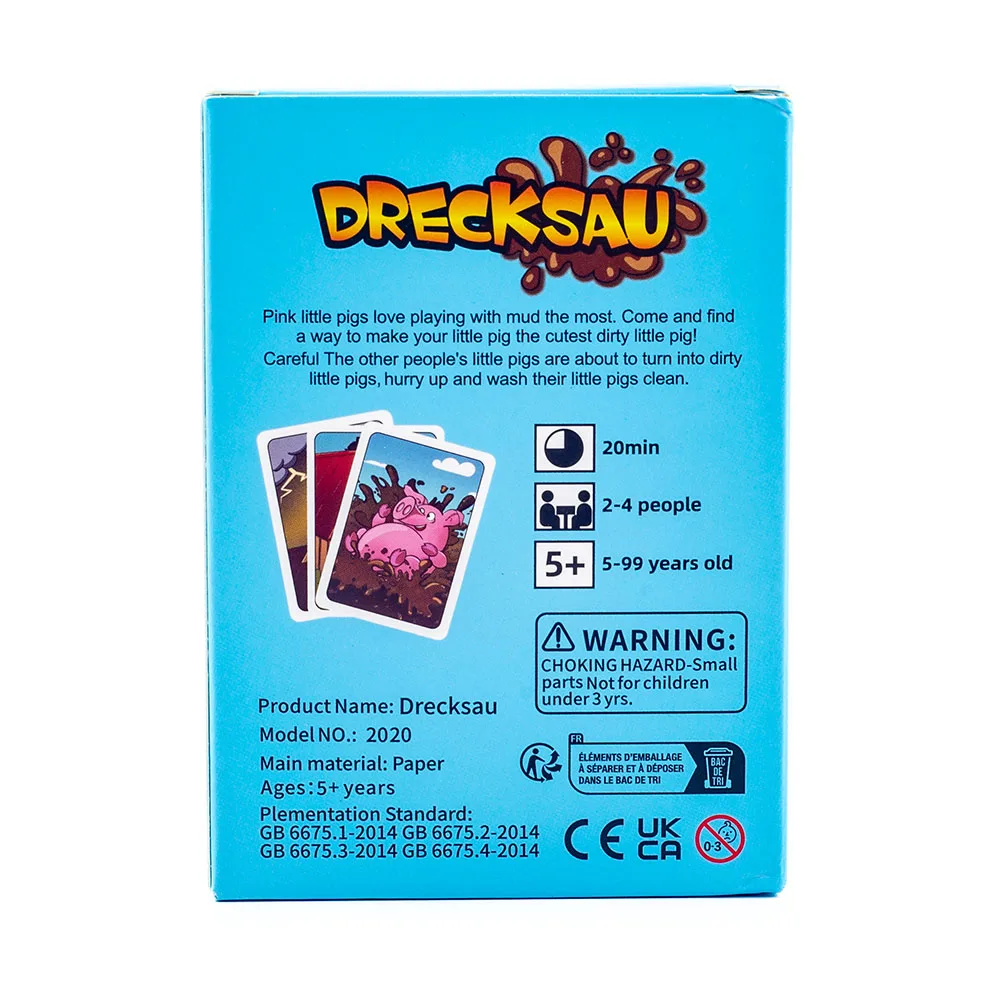 10.7*7.6cm Hot Sale 1Set Hot Drecksau  Party Cards Game Board Game Intellectual Toys Gifts thumbnail 4