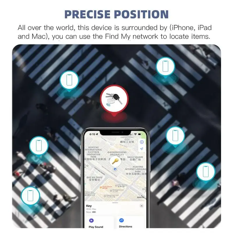 Bluetooth Mini Tracking Device for Apple Find My APP Smart Tag Kid Pet Car GPS Lost Tracker Anti-Lost Alarm Reminder Positioner thumbnail 2