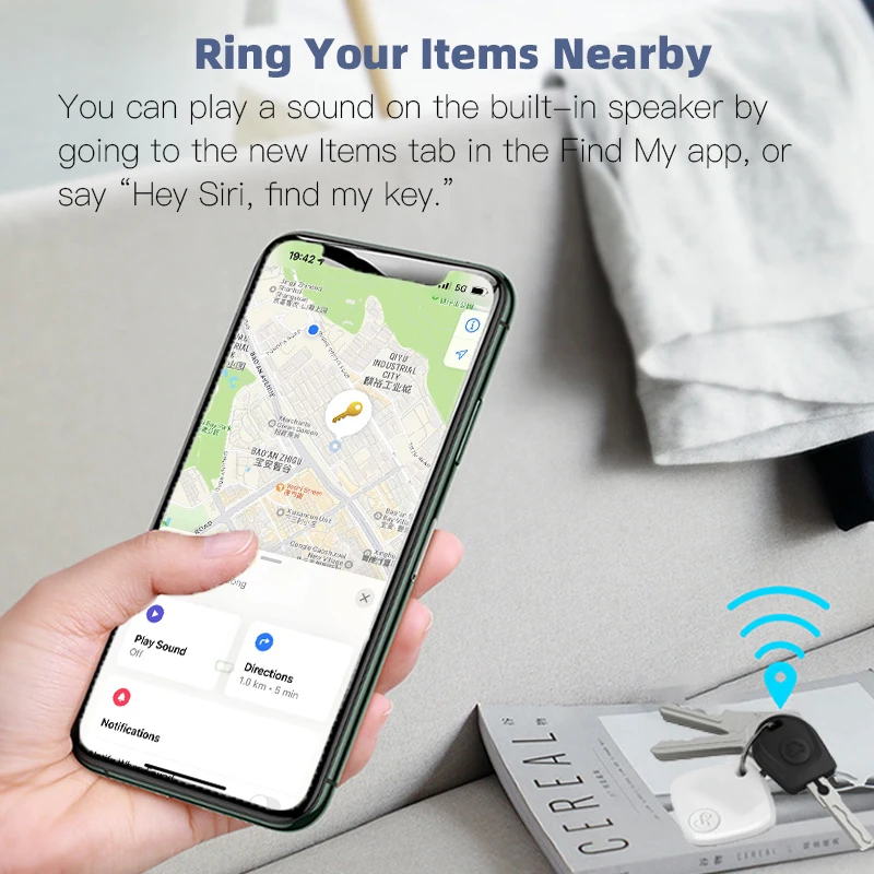 Bluetooth Mini Tracking Device for Apple Find My APP Smart Tag Kid Pet Car GPS Lost Tracker Anti-Lost Alarm Reminder Positioner thumbnail 4