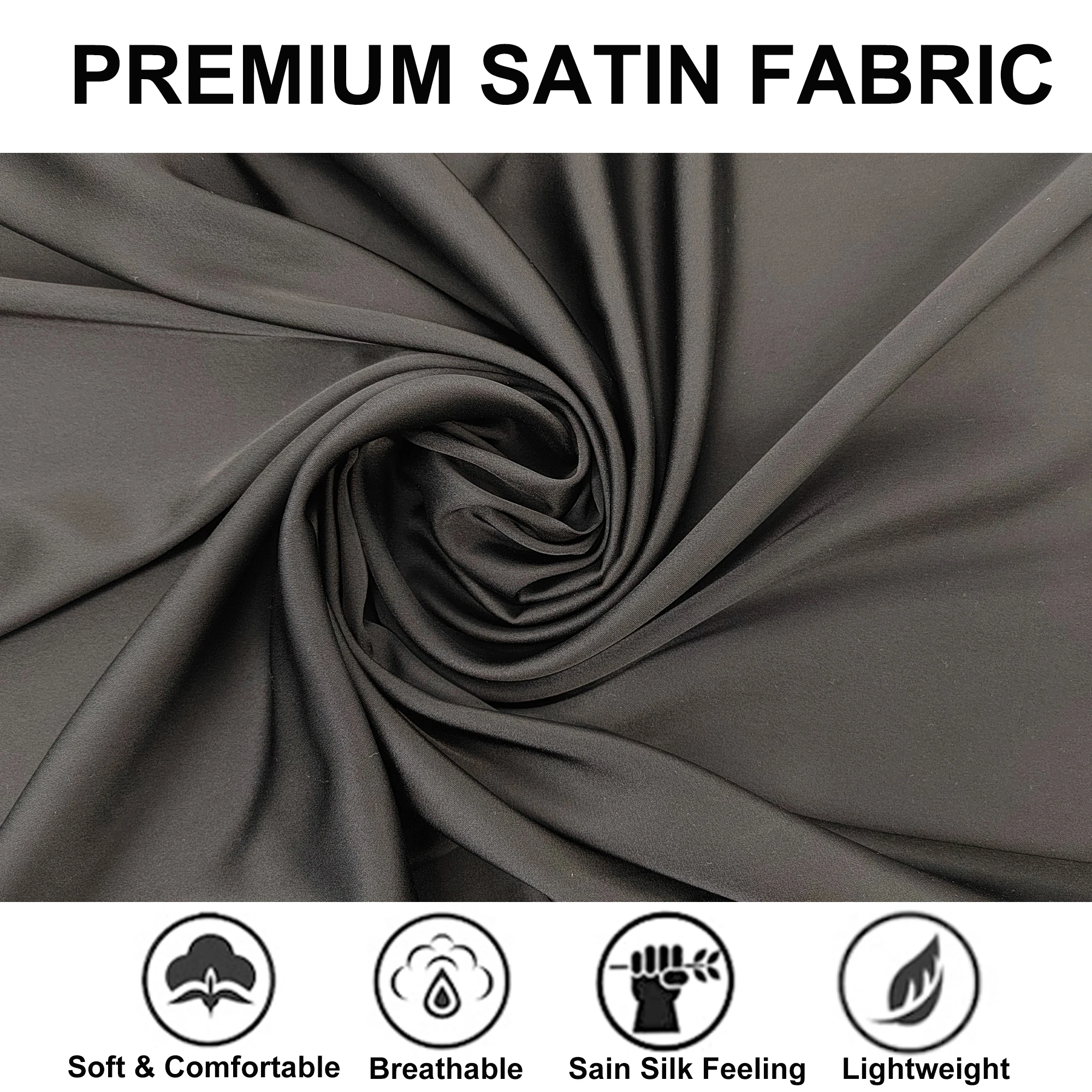 Mens Satin Pajamas Set Silk Satin Pajamas for Men Long Sleeve Loungewear Two-Piece Sleepwear Button Down Pj Set thumbnail 6