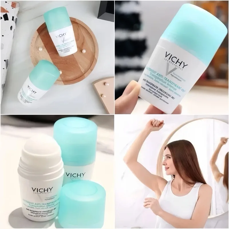 VICHY 50ml Underarm Roll On Ball Comfortable Sweatproof Deodorant Long-lasting Fresh Fragrance Odorless thumbnail 3
