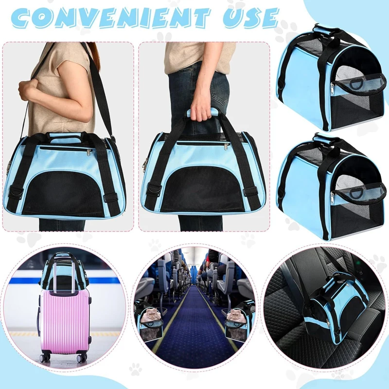 Cat Bags Portable Dog Carrier Bag Mesh Breathable Foldable Cats Carrier Bag Travel Breathable Transport Handbag thumbnail 3