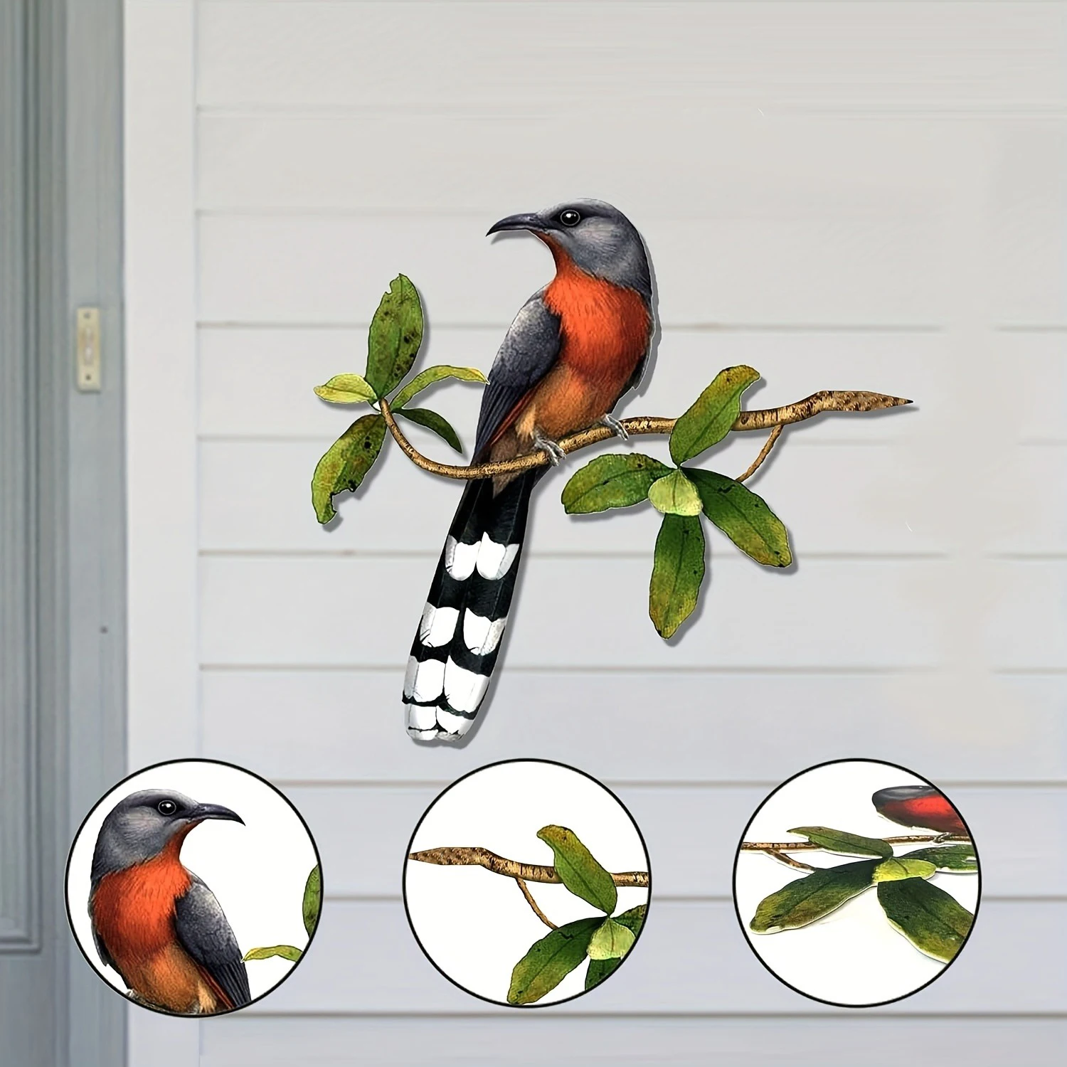 Metal Branch Longtail Bird Garden Decoration Insert thumbnail 6