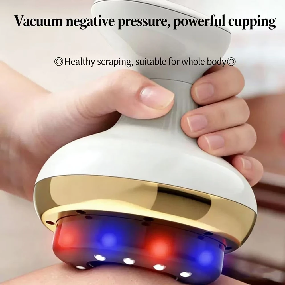 Electric Scraping Massage Cupping Massager Suction Cup Heating Suction Cup Heating Anti-Cellulite Beauty Device Cupping Device thumbnail 6
