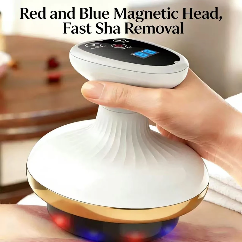 Electric Scraping Massage Cupping Massager Suction Cup Heating Suction Cup Heating Anti-Cellulite Beauty Device Cupping Device thumbnail 5