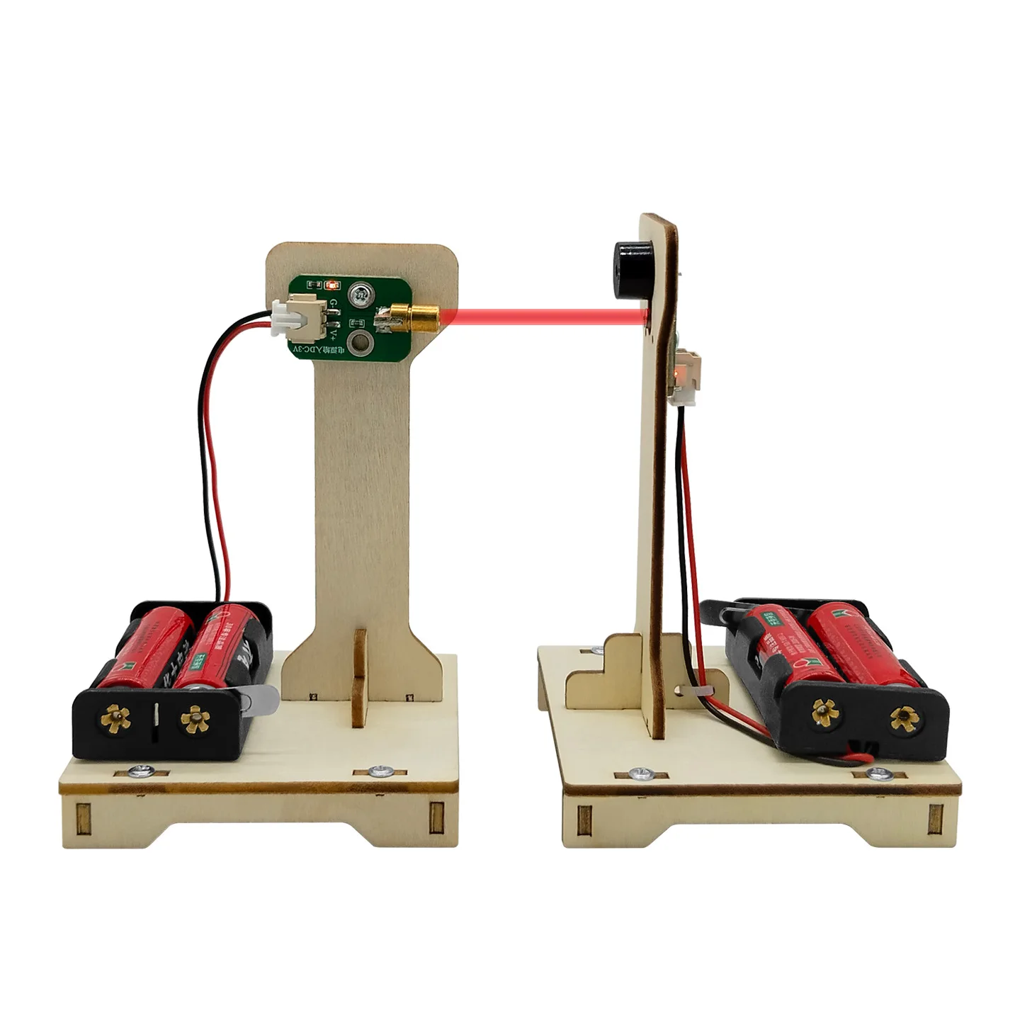 DIY Infrared Laser Alarm Teaching Model Light-Controlled Trigger Physics Science Experiment STEAM Educational Toy Gift thumbnail 4