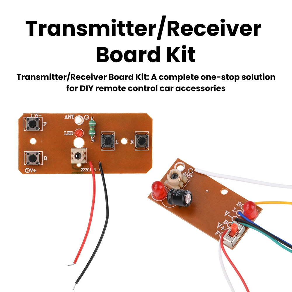 27MHz 4CH Remote Control Transmitter Receiver Board 3V-6V 2A 4 Direction Steering DIY RC Toy Car Module Kit thumbnail 4