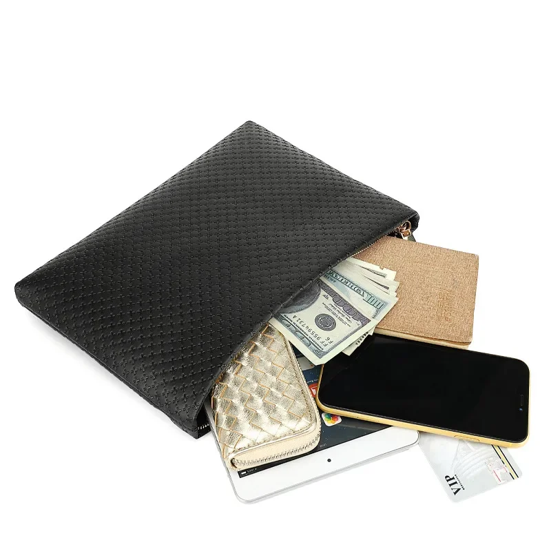 New Cross-border Large Capacity Men's Handbag Casual Business Ipad Envelope Handbag Fashionable Men's Clutch Bag thumbnail 4