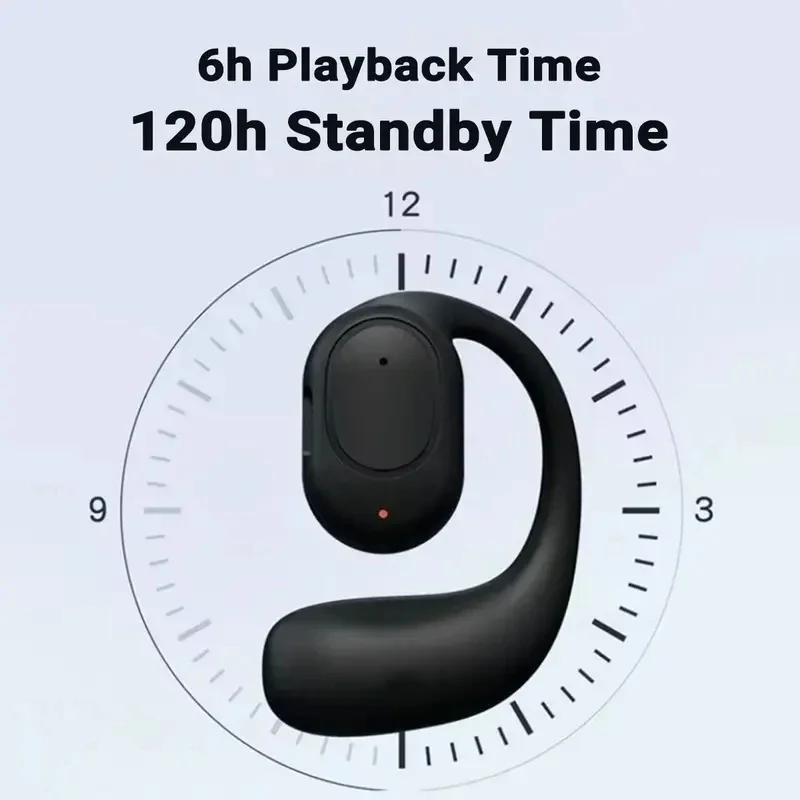 Bluetooth 5.4 Open Wireless Earphone Left Right Ear Universal Headset With Mic For Sport Business Music 99D Stereo System thumbnail 3