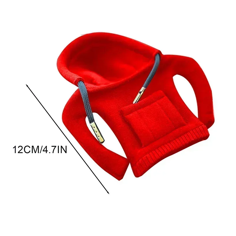 Fashion Hoodie Car Gear Shift Knob Cover Sweatshirt Handle Gear Lever Decoration Hoodie Cover Car Interior Accessories Gift thumbnail 5