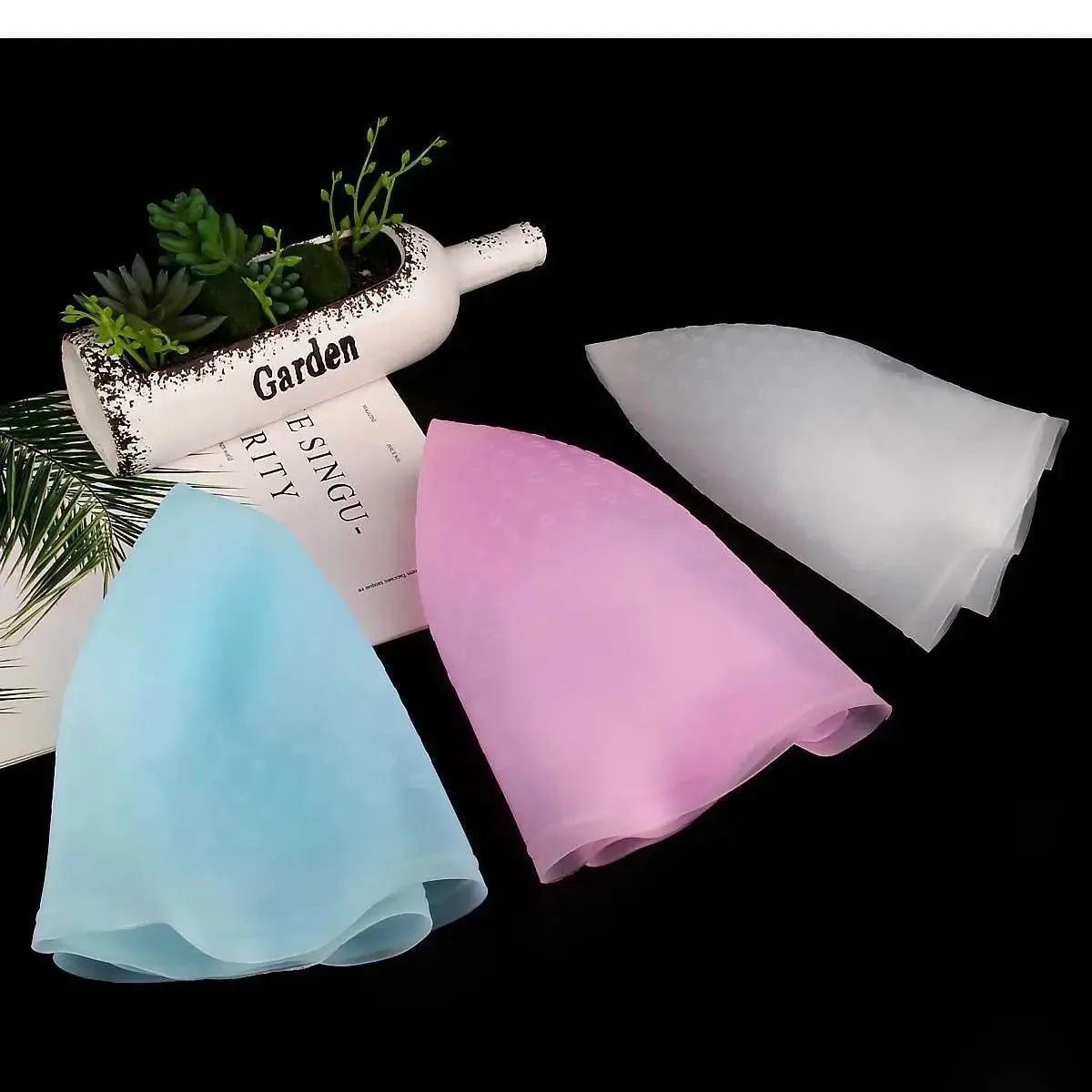 1pcs Silicone Hair Coloring Cap Hook Needle Pink Professional Dyeing Tool Highlight Dyeing Frosting Dyeing Hats Barber Hair thumbnail 2