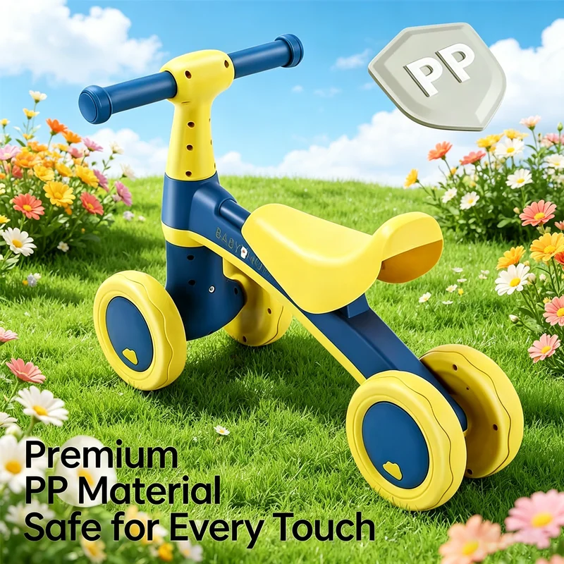 NEW Toddler Walker Anti-rollover Foldable Adjustable Height Toddler Walker Safe Anti-fall Baby Walking Helper Baby Walker Gifts thumbnail 5