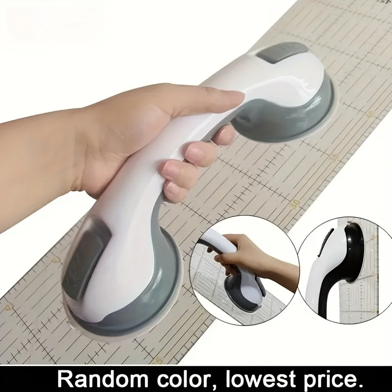 Multipurpose Suction Cup Handle Strong Grip Safety Grab Bar for Bathroom Shower & Quilting Ruler Template Holder DIY SewingTools