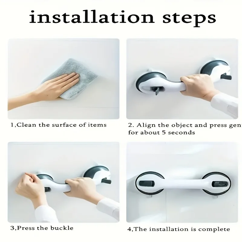Multipurpose Suction Cup Handle Strong Grip Safety Grab Bar for Bathroom Shower & Quilting Ruler Template Holder DIY SewingTools thumbnail 4