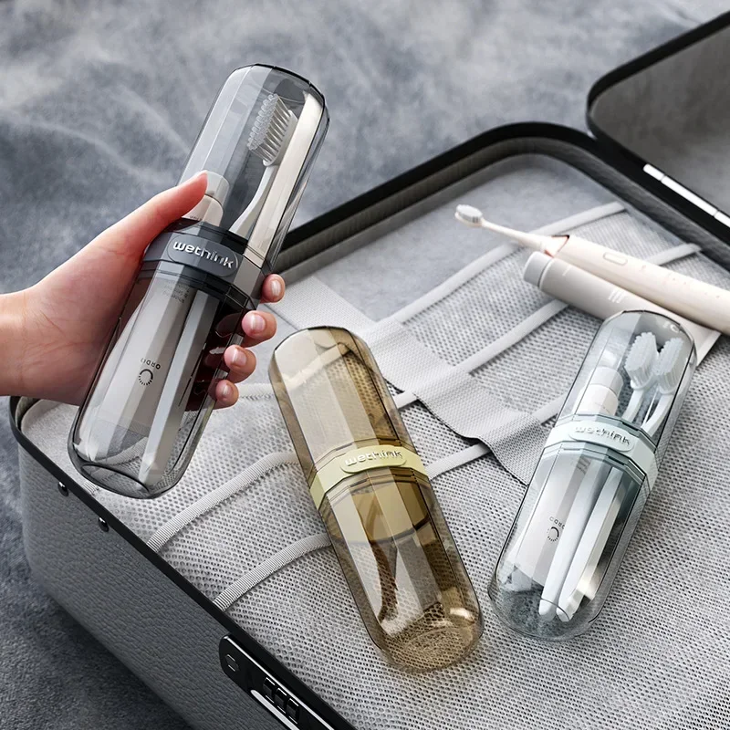 Toothbrush Travel Containers Transparent Portable Toothbrush Case Outdoor/business Trip/travel Acessories thumbnail 2