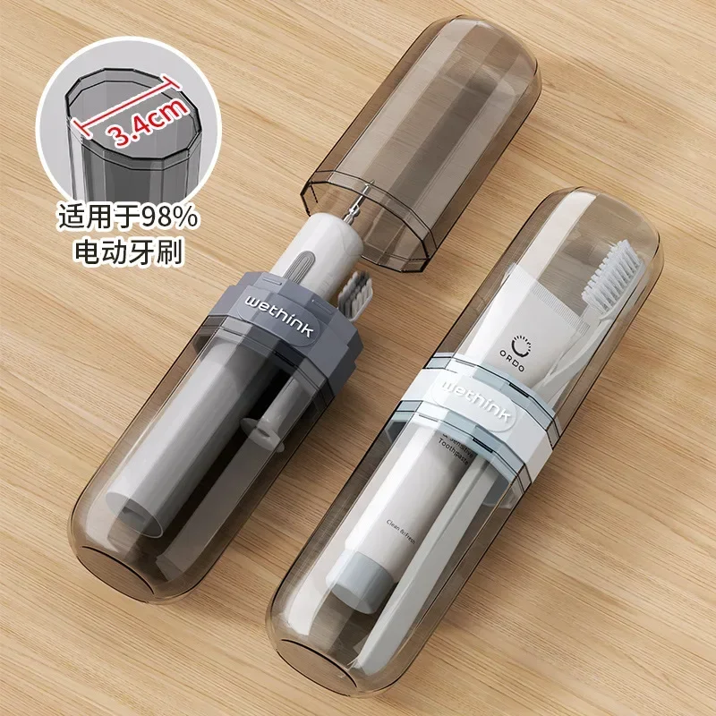 Toothbrush Travel Containers Transparent Portable Toothbrush Case Outdoor/business Trip/travel Acessories thumbnail 3
