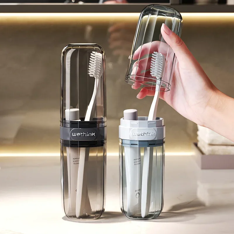 Toothbrush Travel Containers Transparent Portable Toothbrush Case Outdoor/business Trip/travel Acessories thumbnail 4