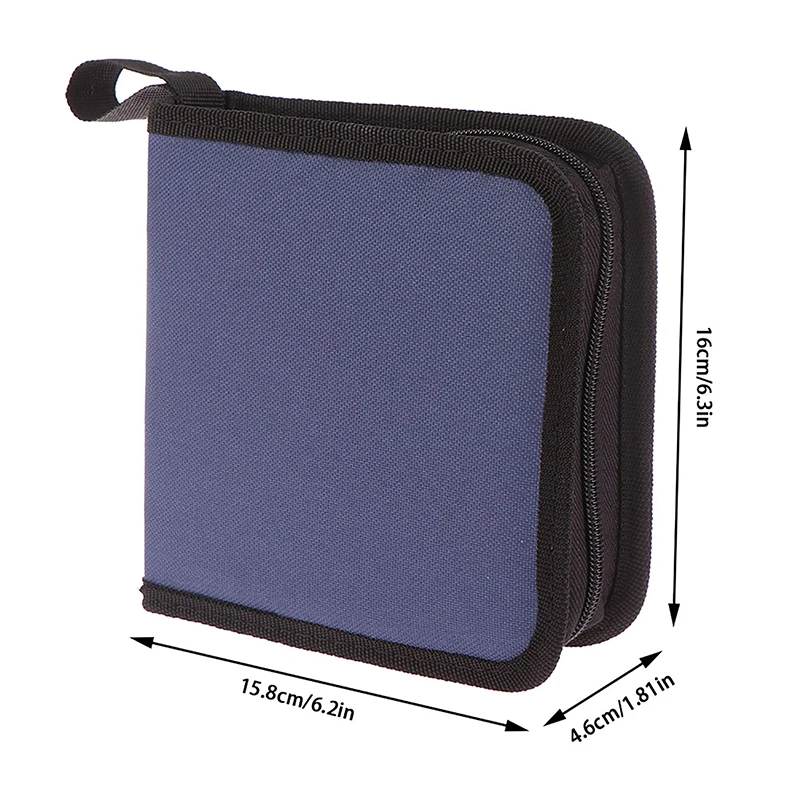 【C】1Pc 40Tablets CD DVD Discs Oxford Handbags Storage Case CD/DVD Case CD Case Storage DVD Organizer Case DVD Booklet Holder thumbnail 6