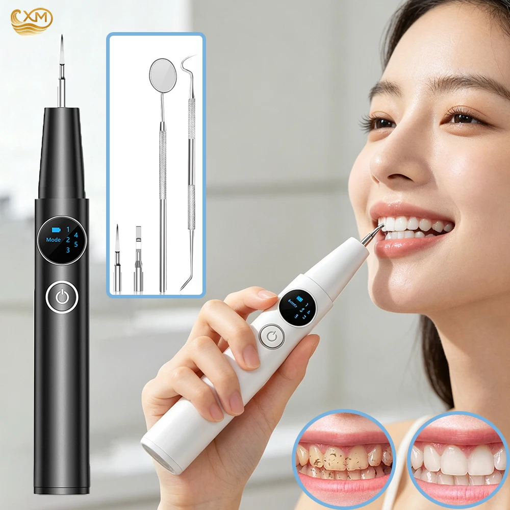 Dental Calculus Remover Ultrasonic Tooth Cleaner Tartar Eliminator Dental Ultrasound Plaque Stains Removal Teeth Whitening