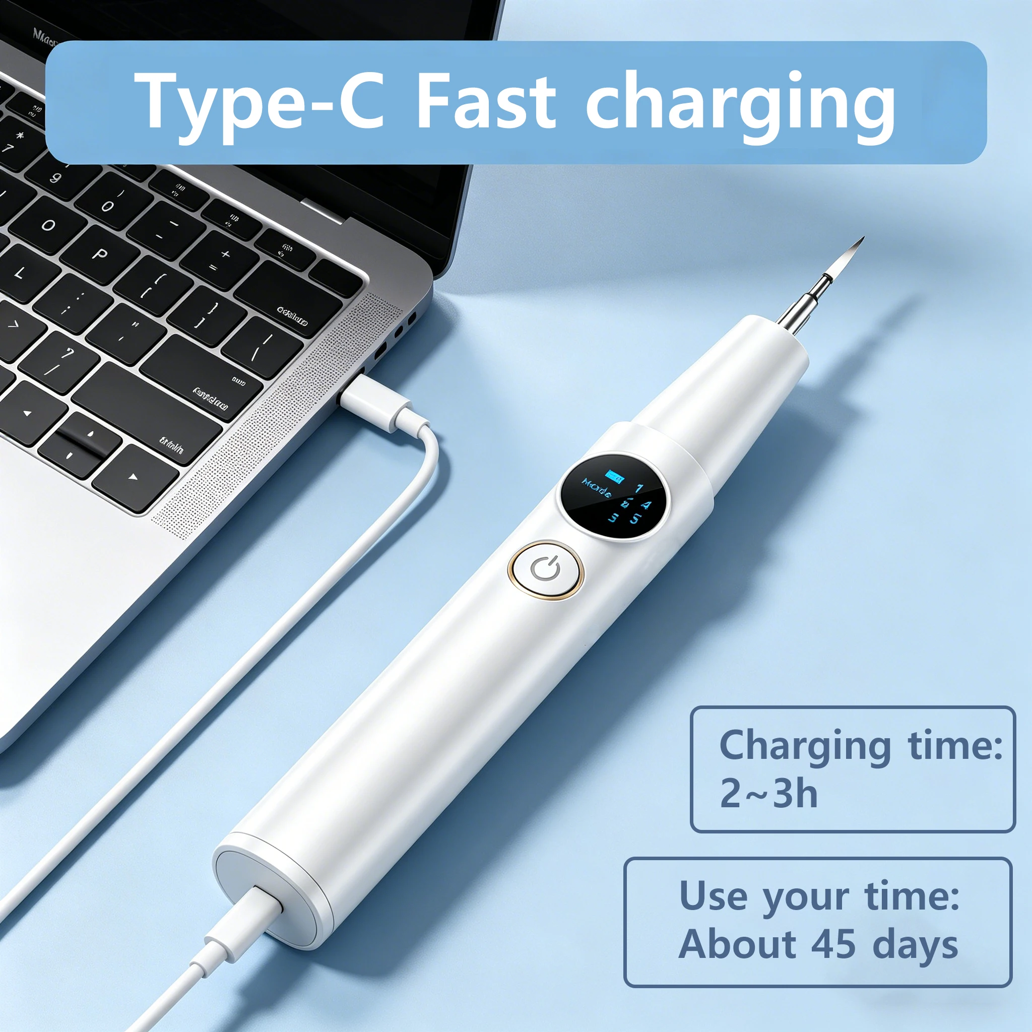 Dental Calculus Remover Ultrasonic Tooth Cleaner Tartar Eliminator Dental Ultrasound Plaque Stains Removal Teeth Whitening thumbnail 6