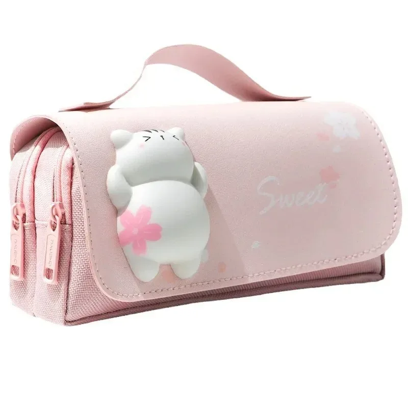 Large Capacity Decompression Pencil Case, High-value Stationery Box, Cute Children's and Girls' Version Pencil Case thumbnail 5