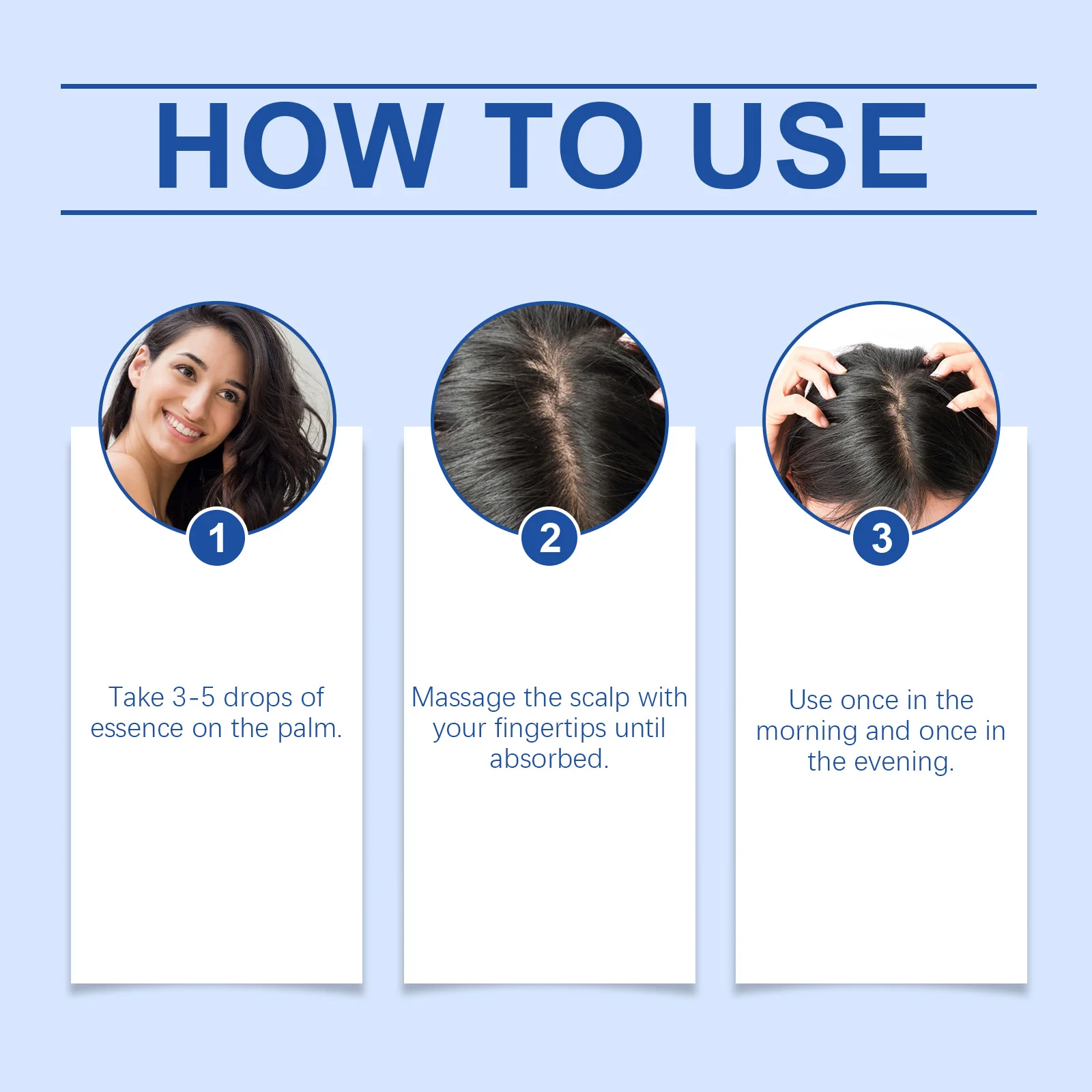 Copper Peptide Hair Serum GHK Cu Hair Growth Activate Follicles Strengthen Roots Thicker Hair Dry Scalp Anti Breakage Daily Care thumbnail 5