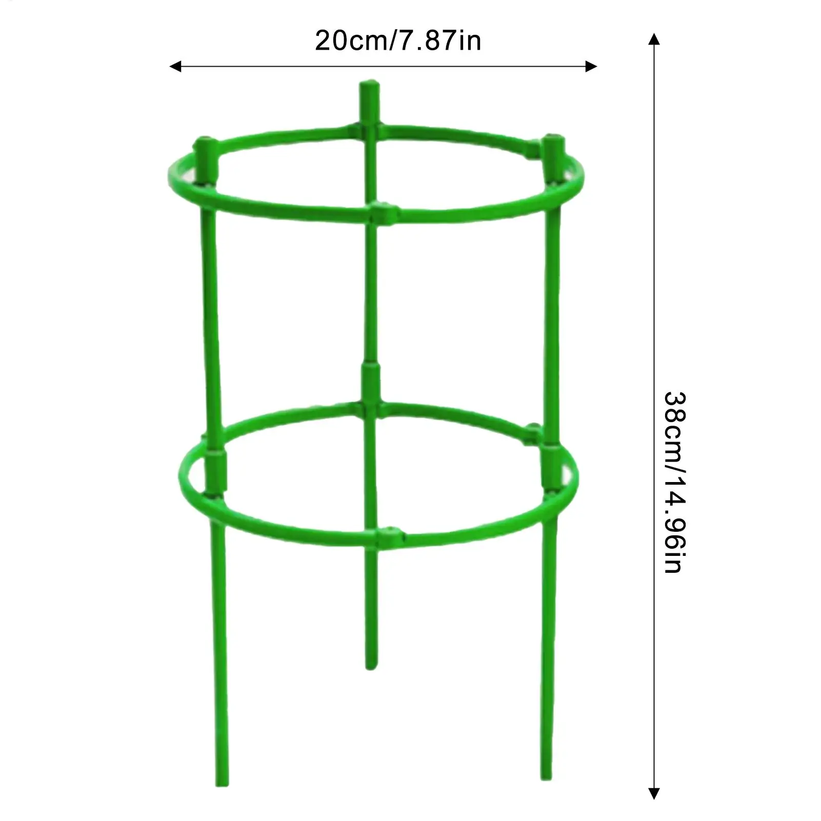 Tomato Cages Trellis Plastic Column Vine Plant Bracket Potted Flower Plant Support Pile Stackable Tomato Tower Plant Cage thumbnail 6