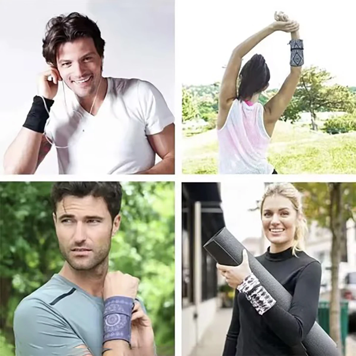 Zipper Running Bags Lightweight Wrist Wallet Pouch for Phone Key Card Sweatband Gym Fitness Sports Cycling Wristband Arm Bag ﻿ thumbnail 3