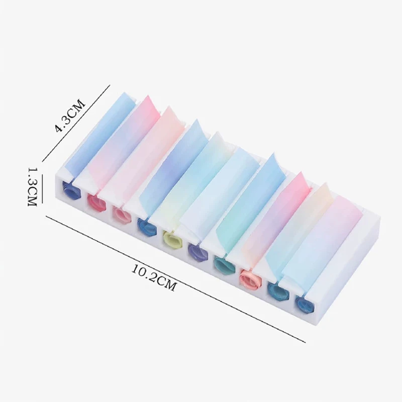 2Pcs Nail Foils Transfer Paper Storage Box 10 Grid Nail Art Stickers Decal Organizer Colorful Display Stand for Home Salon Use thumbnail 4
