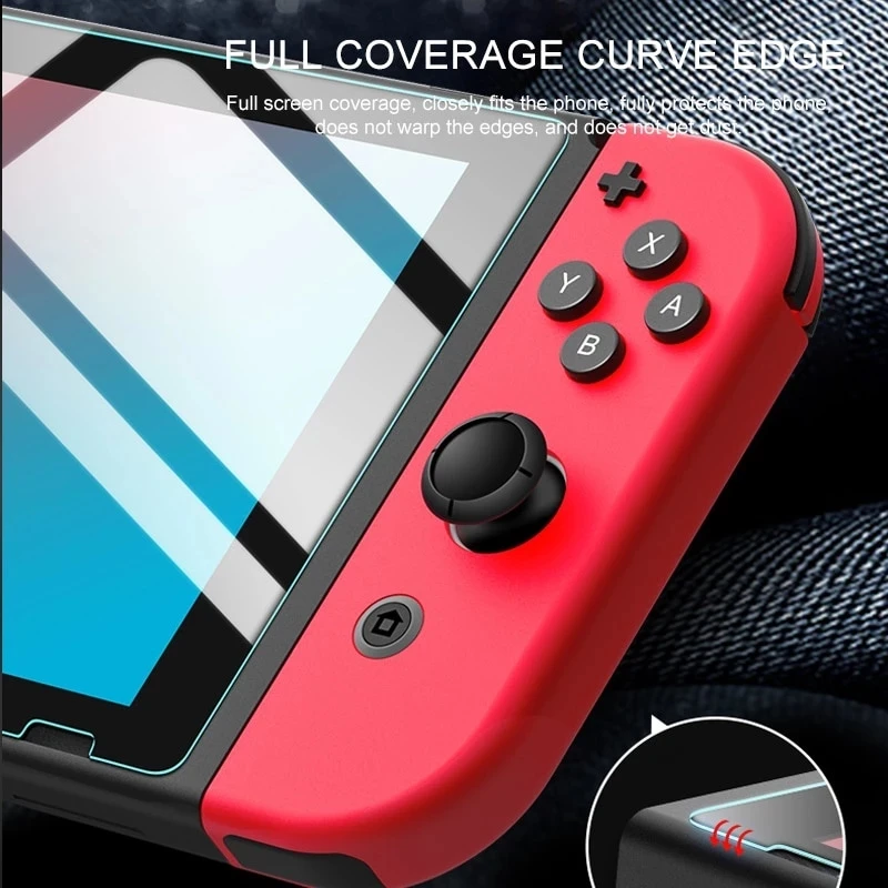 3pcs Protective Glass Film For Nintend Switch Tempered Glass Screen Protector Film For Nintendos Switch/Oled/Lite/NS Accessories thumbnail 3